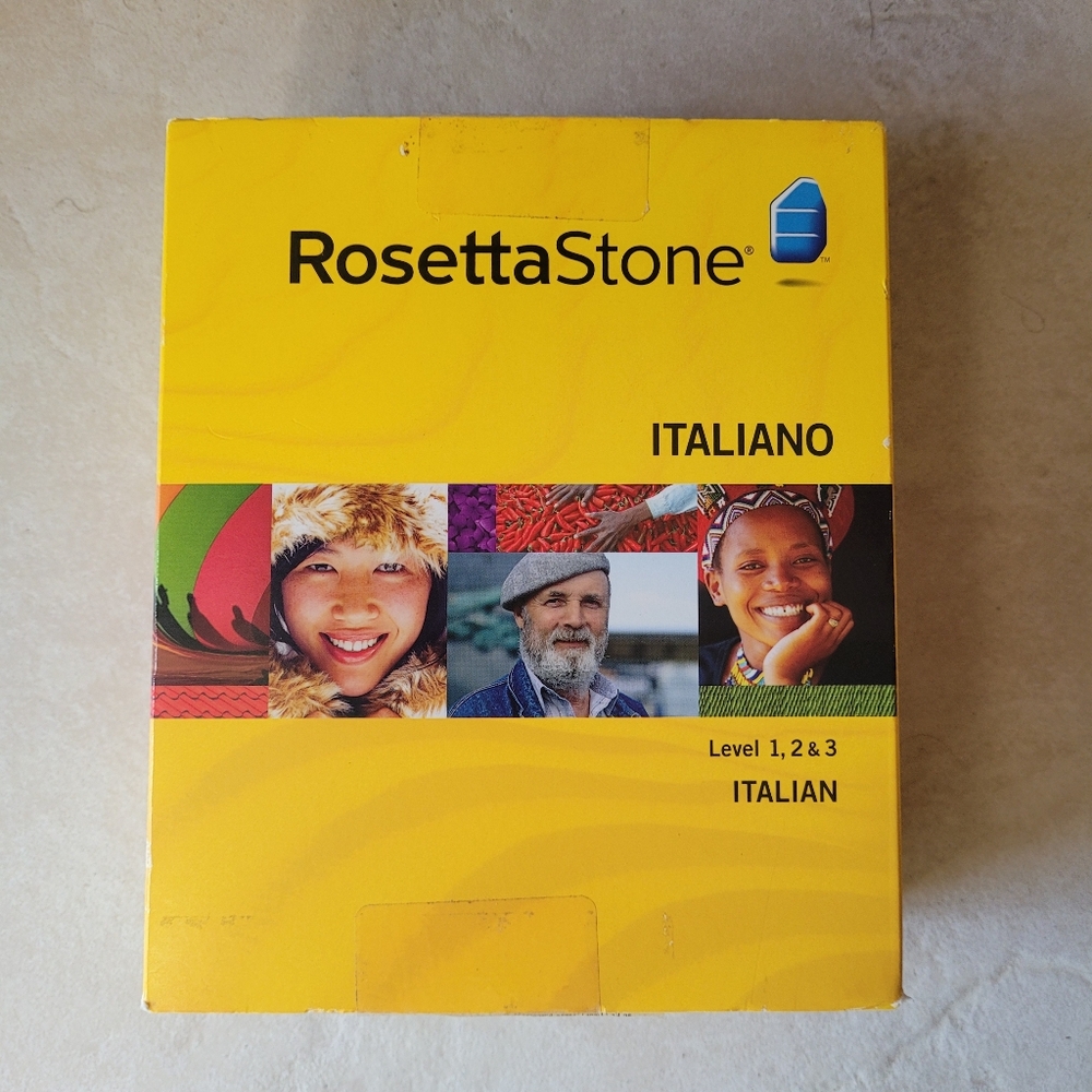 Rosetta Stone Italian Language Learning Software - Yellow